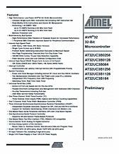 DataSheet AT32UC3B1128 pdf